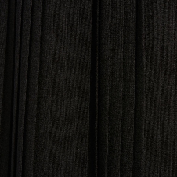 THE ROW Coraline Wool & Silk Knit Pleated Skirt in Black Size Large L - Picture 5 of 5